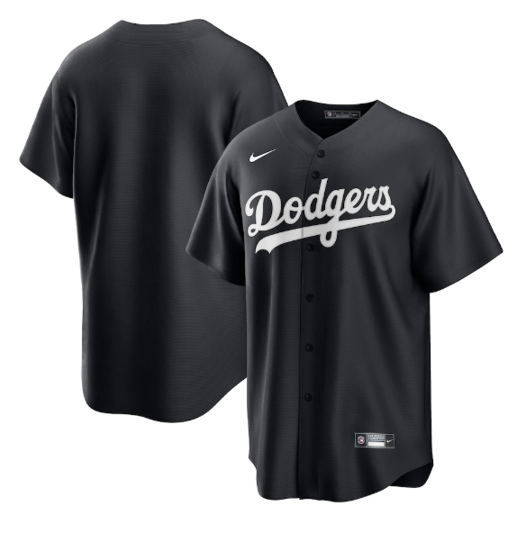 Men's Los Angeles Dodgers Blank Black Cool Base Stitched Baseball Jersey Men's Los Angeles Dodgers Blank Black Cool Base Stitched Baseball Jersey